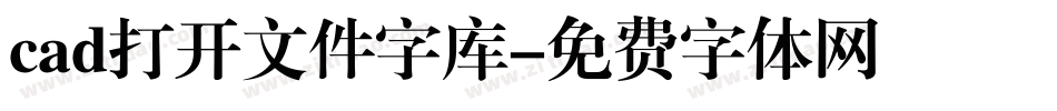 cad打开文件字库字体转换