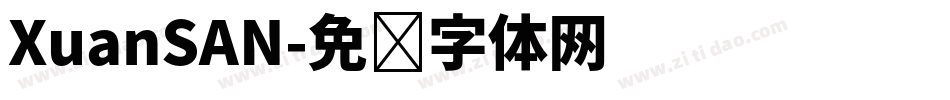 XuanSAN字体转换