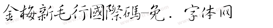 金梅新毛行國際碼字体转换