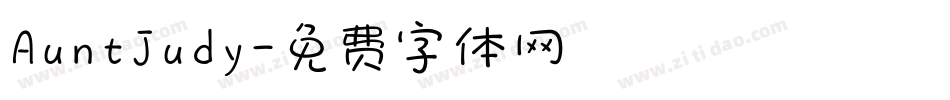 AuntJudy字体转换