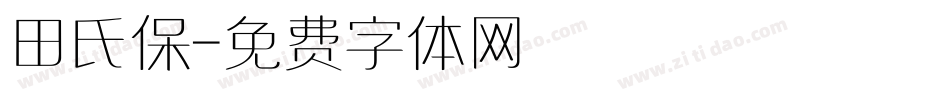 田氏保字体转换