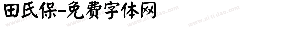 田氏保字体转换