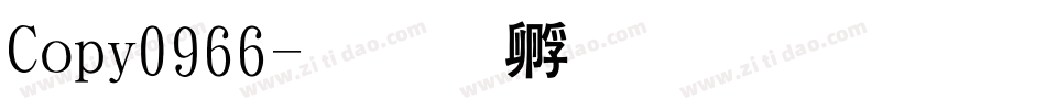 Copy0966字体转换