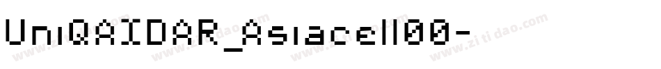 UniQAIDAR_Asiacell00字体转换