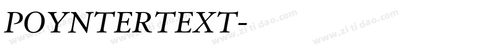 POYNTERTEXT字体转换