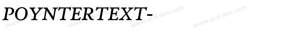 POYNTERTEXT字体转换