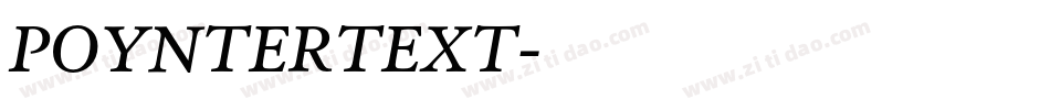 POYNTERTEXT字体转换