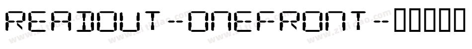 Readout-OneFront字体转换