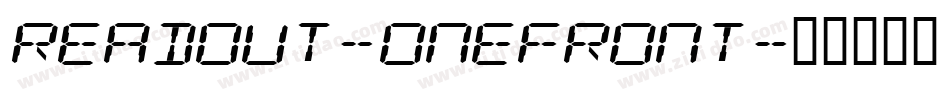 Readout-OneFront字体转换