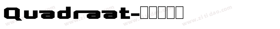 Quadraat字体转换