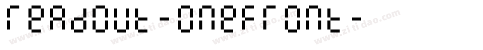 Readout-OneFront字体转换