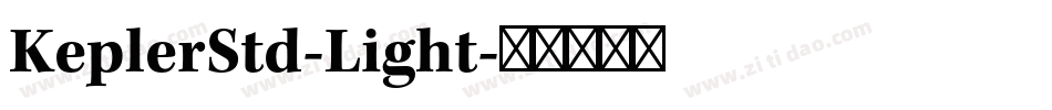 KeplerStd-Light字体转换