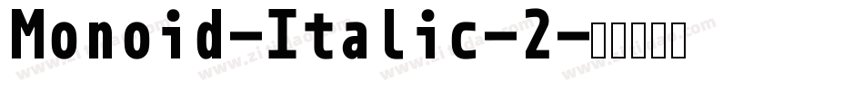 Monoid-Italic-2字体转换