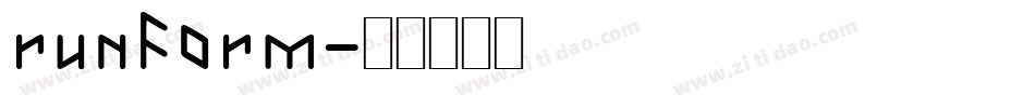 Runform字体转换