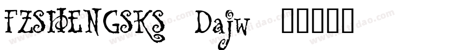 FZSHENGSKS_Dajw字体转换