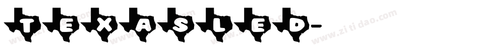 TEXASLED字体转换