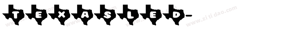 TEXASLED字体转换