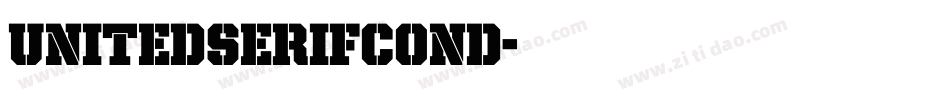 UnitedSerifCond字体转换