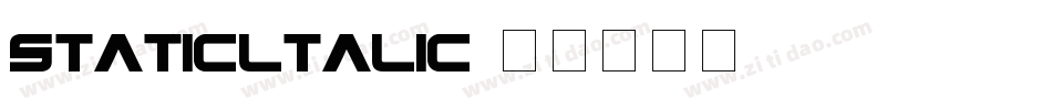 staticltalic字体转换