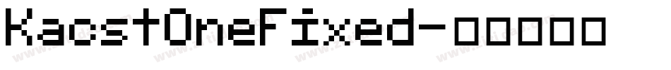 KacstOneFixed字体转换