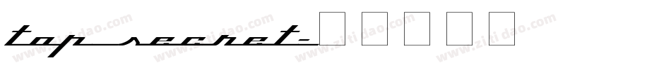 top_secret字体转换