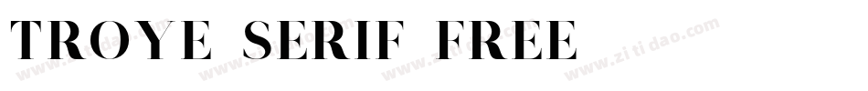 Troye-Serif-Free-2字体转换