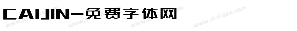 CAIJIN字体转换