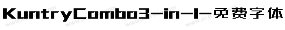 KuntryCombo3-in-1字体转换