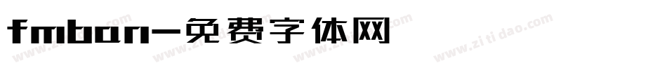 fmban字体转换