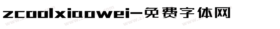 zcoolxiaowei字体转换